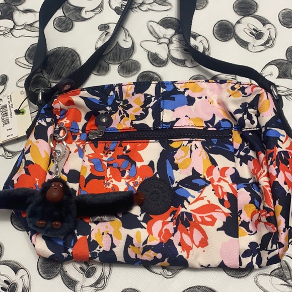 ❤️💙🆕Kipling Wes Crossbody, Splashy Posies - Picture 1 of 4